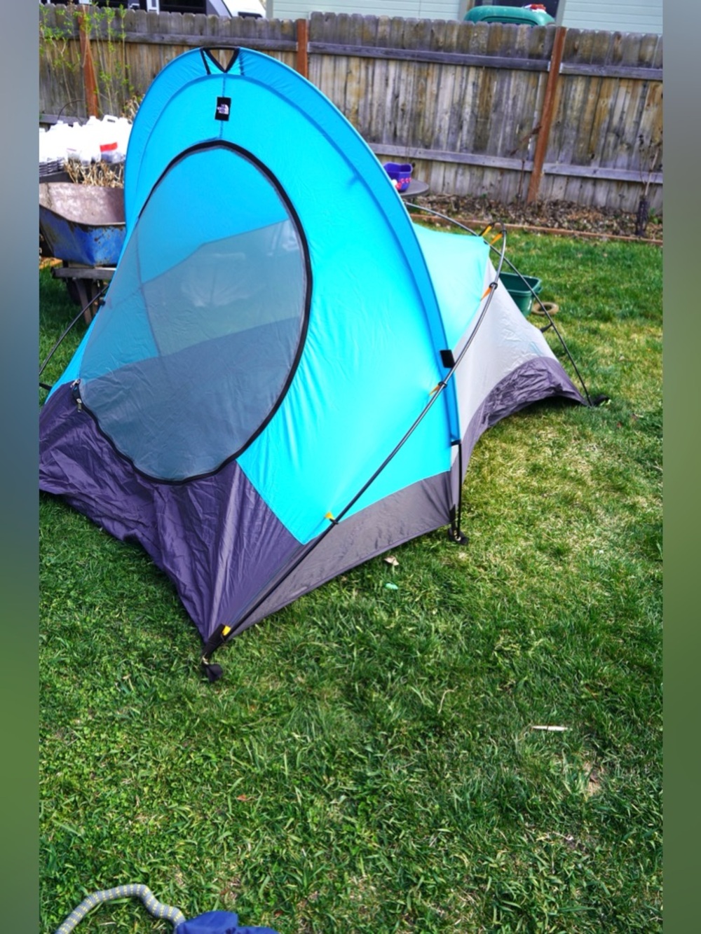 The North Face tadpole 2 Person Tent - Blue Grey Lightweight Backing Camping